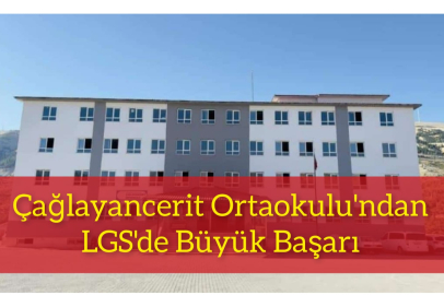 Çağlayancerit Ortaokulu'ndan LGS'de Büyük Başarı.