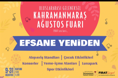 Kahramanmaraş Fuarı 9 Ağustos’ta Kapılarını Açıyor